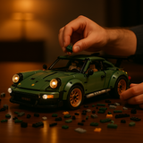 Assemblage manuel d'une Porsche 911 GT3 RS en briques de construction pour adultes – Kit détaillé – BriquesDeConstruction.com
